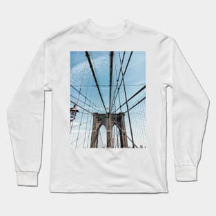 Brooklyn Bridge, New York City - Travel Photography Long Sleeve T-Shirt